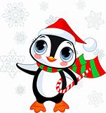 Cute Christmas penguin