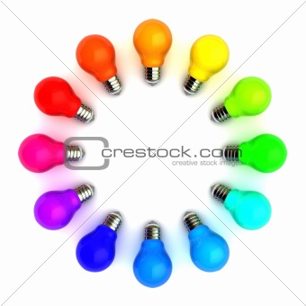 colorful bulbs