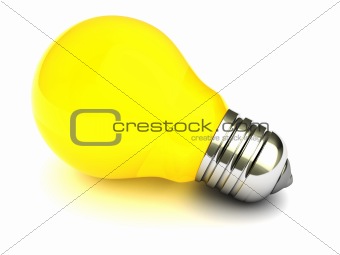 yellow light bulb