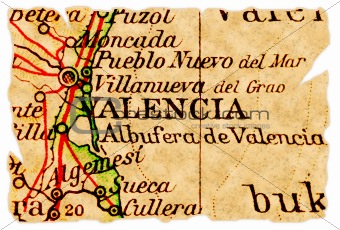 Valencia old map