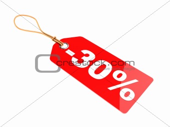 thirty percent discount tag