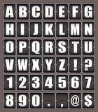 Alphabet ticker board
