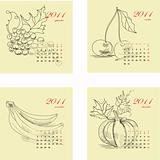 Calendar for 2011 with fruit