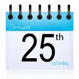 calender page for 25th December