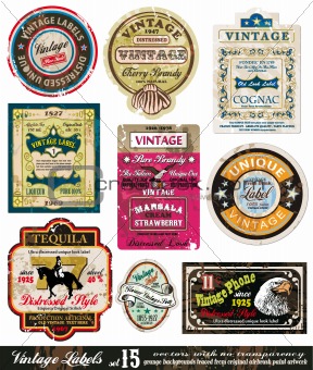 Vintage Labels Collection -Set 15