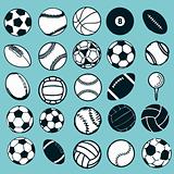 Set Ball sports vector illustration