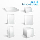 White blank boxes