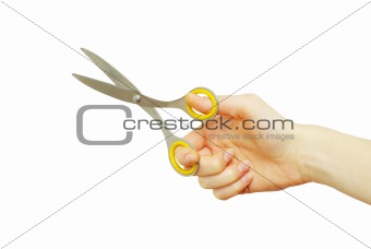 scissors in hand 