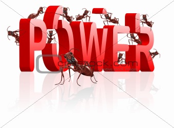 ants building power and strenght