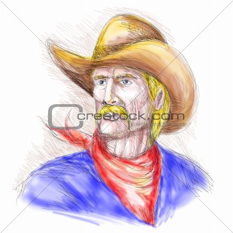 Portrait of an American Cowboy