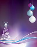 purple christmas background illustration