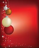 red christmas decoration background illustration