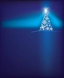 christmas snowflake tree background