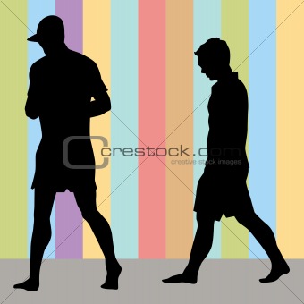 Men Walking