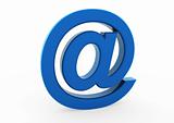 3d email symbol blue