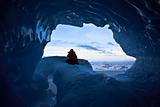 blue ice cave