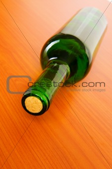 Bottle of wine on the table