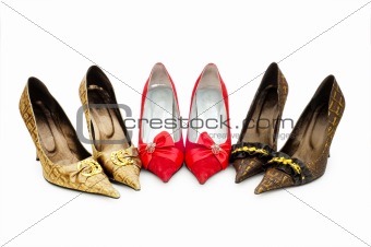 shoes isolated on the white background