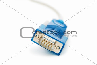 COM cable isolated on the white background