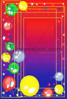 Background with balloons