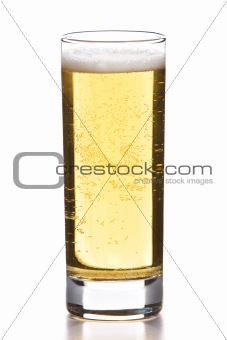 Glass full of beer