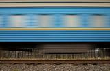  train wagon with blur effect