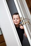 Little Boy by the door