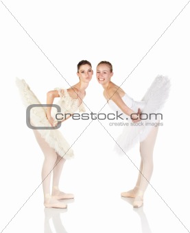 Young caucasian ballerina