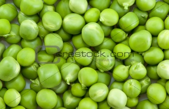 Pile of green peas