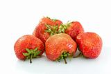 Some tasty ripe red strawberries 