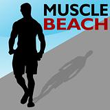 Muscle Beach Man Walking