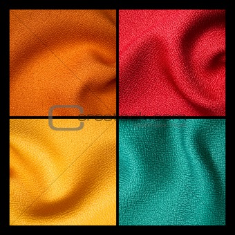 orange fabric sample