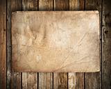 old paper on Grunge wood