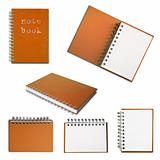 Orange note book collection