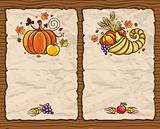 Thanksgiving antique paper backgrounds