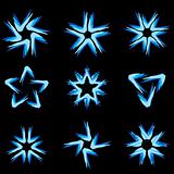 Set of different stars icons