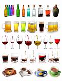 Assortment of drinks