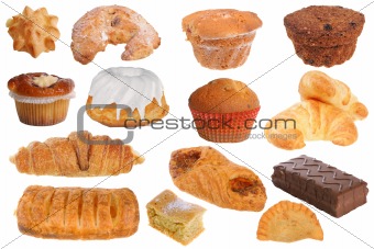 Delicious pastries and cakes