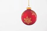 Red Christmas Ornament Isolated