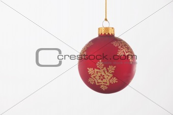 Red Christmas Ornament Isolated