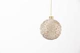 White Christmas Ornament Isolated