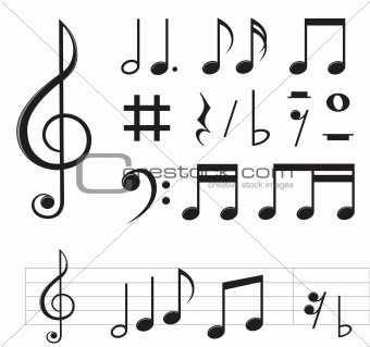 music notes 