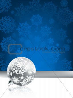 Christmas background with Snowflakes.