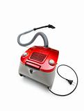 Vacuum cleaner isolated on the white background
