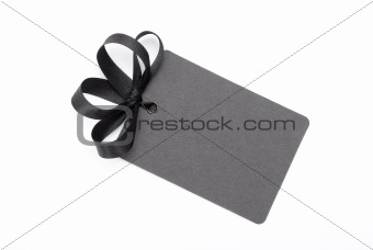 Black gift tag 