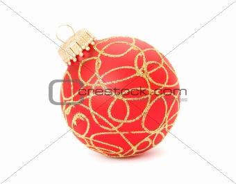 Christmas ball isolated on the background