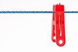 Clothespin hang on a cord 