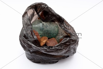 Black rubbish bag 
