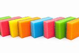 Coloured kitchen sponges 