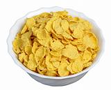 cornflakes in a white plate